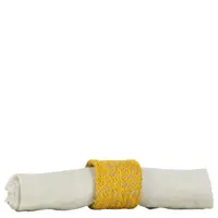 British Colour Standard Assorted Colours Jute Napkin Rings Set of 4